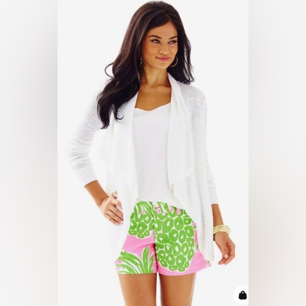 Lilly Pulitzer  Colony Cardigan in Resort White, size XL, style 20361